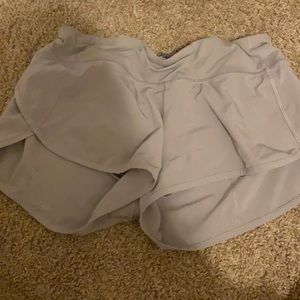 Grey Lululemon speed up shorts
